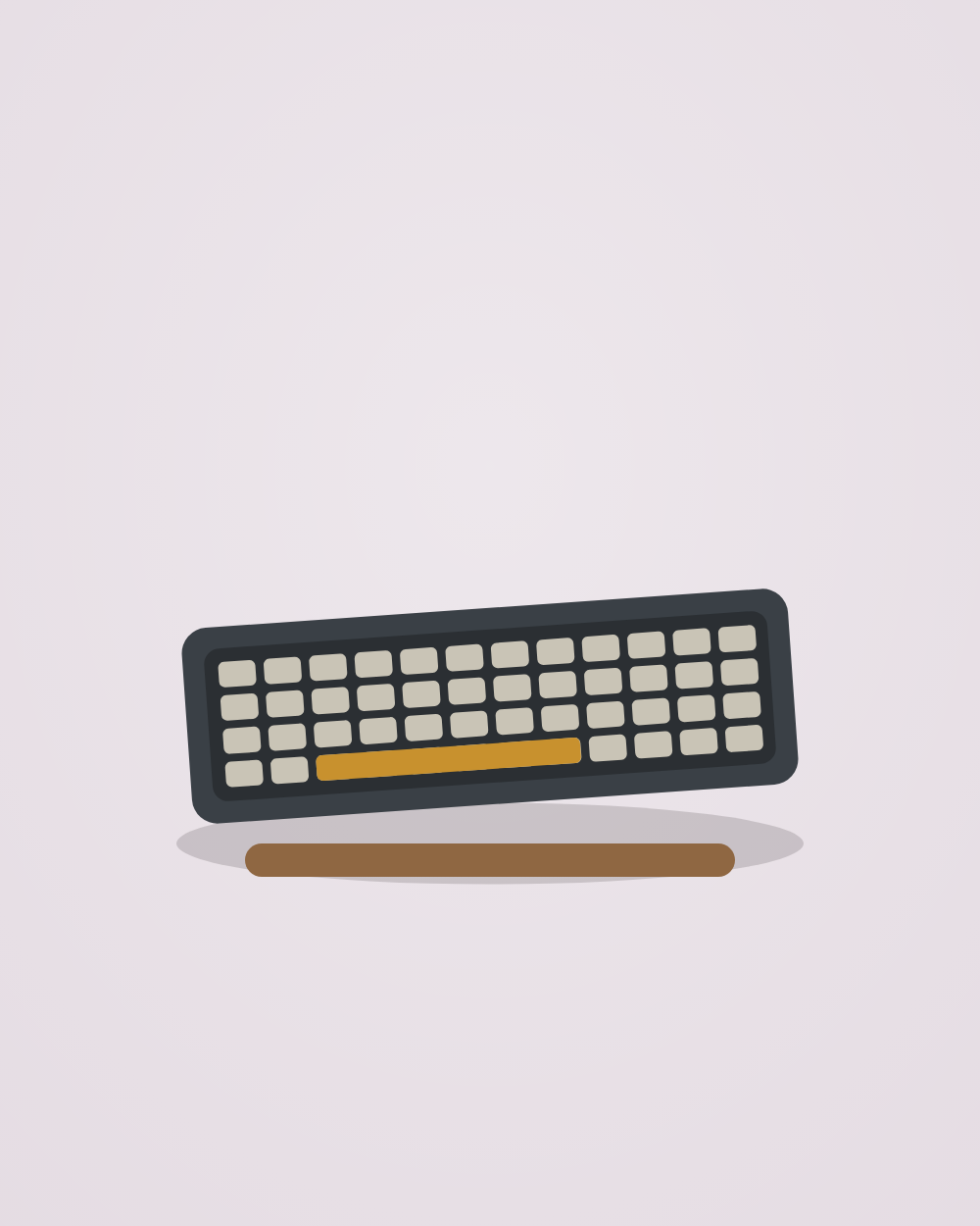 Mechanical keyboard, 75% — brown switches